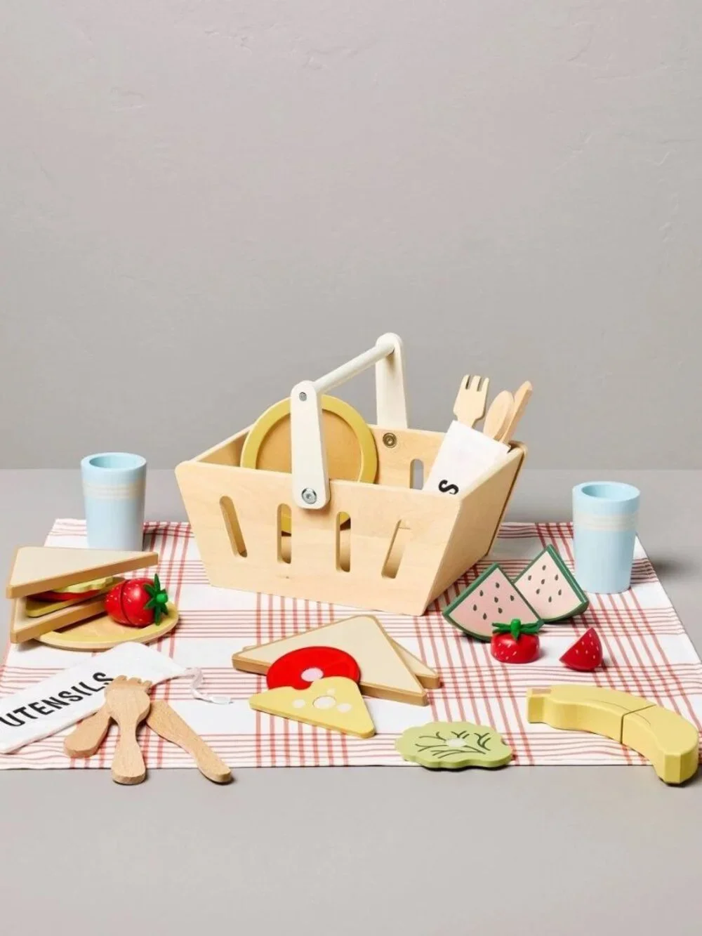 Hearth & Hand Wooden Picnic Play Set BRAND NEW